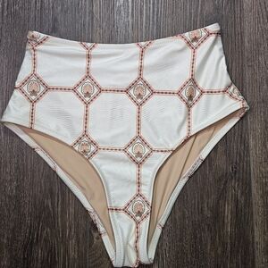 Shani Shemer Geometric High-Waisted Bikini Bottoms Sz S